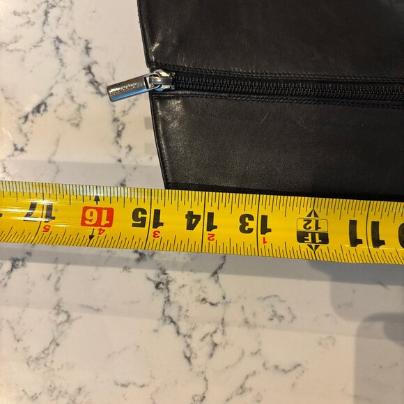 Pons Quintana Black Leather Mid Calf Heeled Platform Boot - Picture 13 of 14